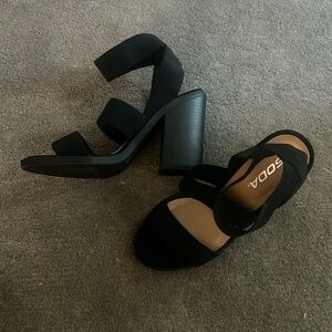 Back 3.5 inch platform sandals